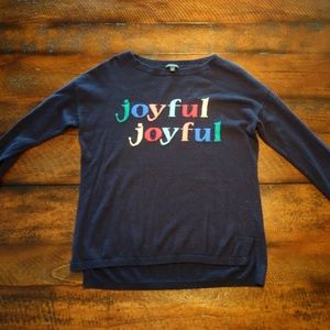 Talbots Joyful Joyful Sweater